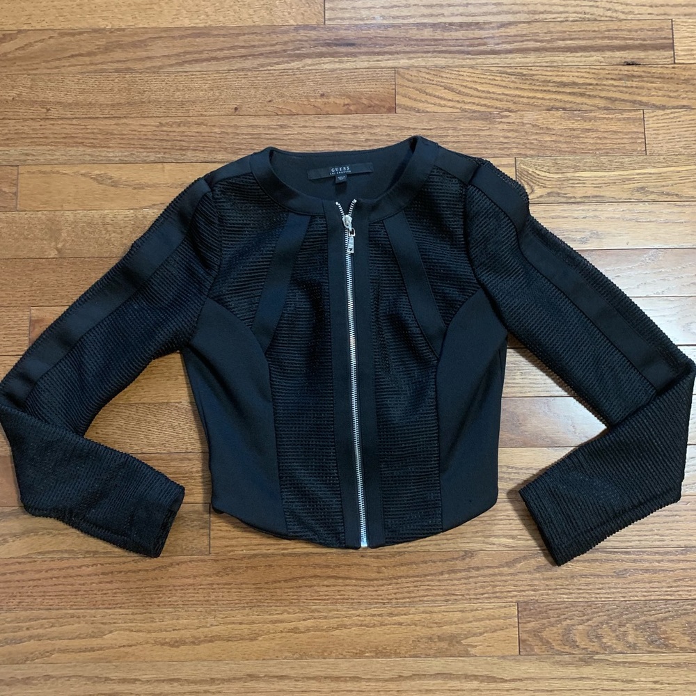 Guess Cropped Moto Jacket